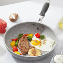 Axyaa Ceramic Non-Stick Wok Frying Pan for Induction Cooker and Gas Stove