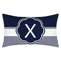 Axyaa Blue Stripe Pillowcase 30X50 for Sofa Chair Decor
