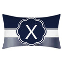 Axyaa Blue Stripe Pillowcase 30X50 for Sofa Chair Decor
