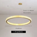 Axyaa Acrylic Pendant Chandelier: Modern, Elegant, Adjustable Ceiling Light