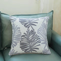 Axyaa Leaf Jacquard Couch Pillow Cover