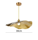 Axyaa Zen Lotus Leaf Chandelier & Tea Table Set - LED Light for Dining & Bar