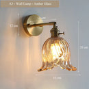 Axyaa Modern Glass Wall Lamp Sconce for Bedroom, Living Room, Corridor & Aisle