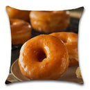Axyaa Donuts Cushion Cover 45X45CM - Decorative Cotton Linen Pillow Case