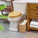 Axyaa Woven Toilet Paper Storage Basket with Handles | Large Capacity Bathroom Organizer