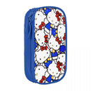 Axyaa Hello Kitty Pencil Case: Large Storage Pencil Pouch for Students