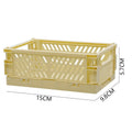 Axyaa Foldable Storage Crate: Portable Stackable Organizer Box for Makeup, Jewelry, and Toys