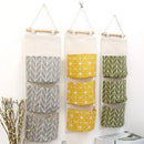 Axyaa 3-Pocket Hanging Closet Organizer Wall Storage Bag Waterproof Sundries Organizer