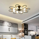 Axyaa Retro Industrial Chandelier LED Ceiling Lamp Wrought Iron Modern Fixture