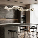 Axyaa Luxury Wave LED Pendant Lamp Acrylic Chandelier for Home Decor