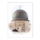 Axyaa Islamic Architecture Canvas Painting Wall Art Print for Modern Home Decor