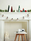 Axyaa Snowman Felt Garland: Festive Home Party Decor & Fireplace Ornaments