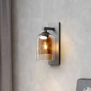 Axyaa Luxury Glass Wall Lamp: Nordic Style Double Art Light for Bedroom Decor