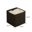 Axyaa Fabric Storage Cubes Organizer for Closet, Toys, Clothing - Home Supplies Box
