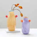 Axyaa Glass Vase with Candy Handle for Home Decoration