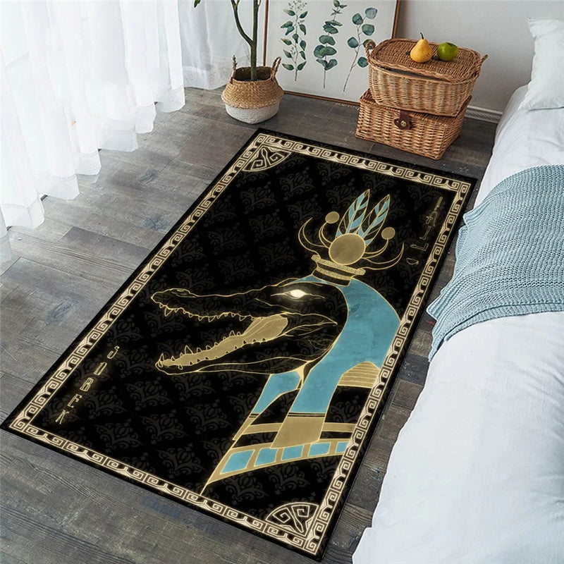 Egyptian Gods Inspired Rugs for Stylish Home Decor by Axyaa