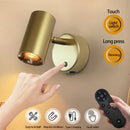 Axyaa LED Remote Charge Wall Lamp 3-Color Bedroom Living Room Lighting