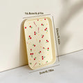 Axyaa Cherry Pattern Serving Tray: Multifunctional Kitchen & Jewelry Organizer