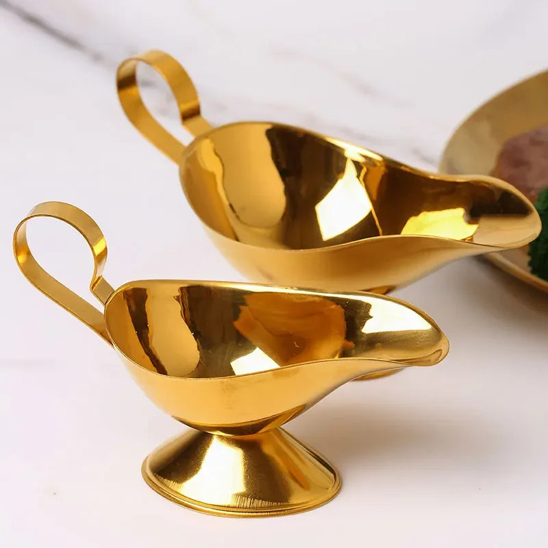 Axya Stainless Steel Gravy Boat & Spice Jars Storage Box for Kitchen Steak Sauces