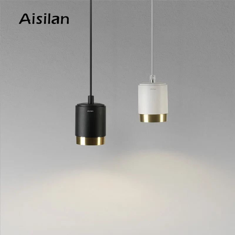 Axyaa 7W CRI 97 Modern Pendant Light: Adjustable Aluminum Hanging Lamp for Home & Restaurant