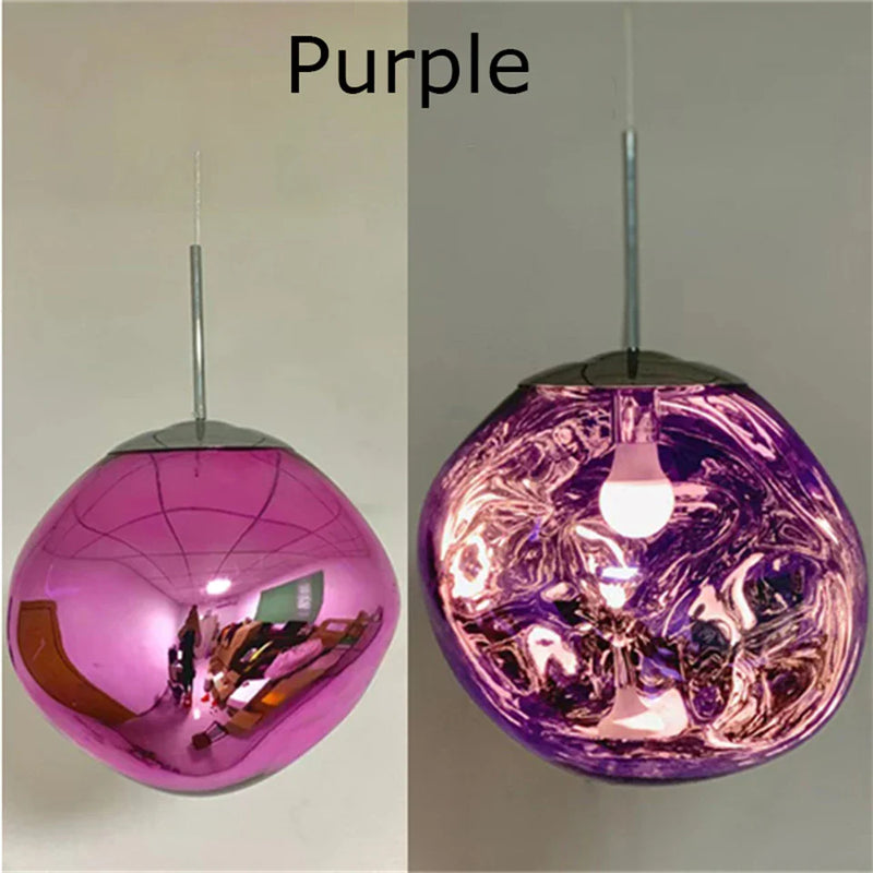 Axyaa LED Pendant Lava Lamp: Modern PVC Lighting for Home Decor & Kitchen Fixtures