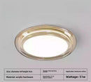 Axyaa Modern Led Ceiling Light - Black/Amber Round 50cm Lighting Fixture