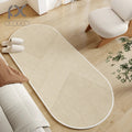 Axyaa Thick Line Oval Bedside Carpet 2024 - Non Slip French Japanese Style Rug