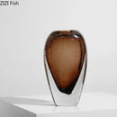 Axyaa Bubble Glass Vase: Decorative Thickened Hydroponic Flower Arrangement Ornament