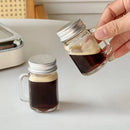 Axyaa 35ml Glass Sealed Mini Bottle Set for Coffee, Honey, Juice - Leakproof & Portable Jar