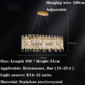 Axyaa Round Crystal LED Chandelier for Modern Living Room & Kitchen