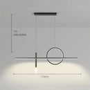 Axyaa Nordic Strip Pendant Lamp | Minimalist Modern Chandelier for Dining Room & Bar Counter
