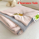 Axyaa Cool Silk Summer Quilt | Solid Color Printing Cool Silk Quilt
