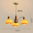 Axyaa Pink White Glass Ball Chandelier for Girl's Room or Kitchen