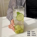 Axyaa Square Glass Cold Drink Cup - Large Capacity for Iced Coffee and Wine
