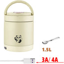 Axyaa Electric Heated Lunch Box: Portable Stainless Steel Food Warmer