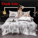 Axyaa Tencel Summer Quilt Set - Cool Silk Single-Piece Printed Quilt