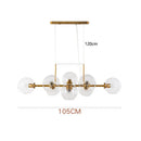 Axyaa Glass Pendant Chandelier for Dining Living Room Kitchen