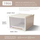 Axyaa Closet Organizer Storage Bins with Lid: Desktop Box for Clothes, Socks, Underwear