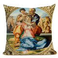 Michelangelo Genesis Mural Sofa Pillow Case by Axyaa - Renaissance Art Decoration