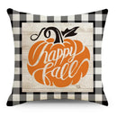 Axyaa Autumn Pumpkin Cushion Cover 18x18 Inches - Modern Thanksgiving Decor Pillowcase