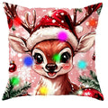 Axyaa Santa Claus Fawn Luminous Pillowcase - Christmas Party & Home Decor Gift
