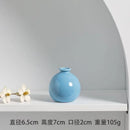 Axyaa Ceramic Base Ins Japanese Home Living Room Vase White Pink Purple Blue