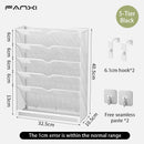 Wall mounted file organizer with bottom tray for office and home by Axyaa.