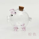 Axyaa Glass Piggy Bank for Gold Beans Storage - Mini Wish Bottle