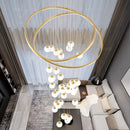 Axyaa Modern LED Pendant Chandeliers for Home Staircase Decor