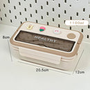 Axyaa Cute Portable Bento Box with Compartments for Girls, Kids, School, and Picnics