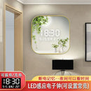 Axyaa Digital Display Cushion Clock Porch Decor Wall Art Square Living Room Creative Clock