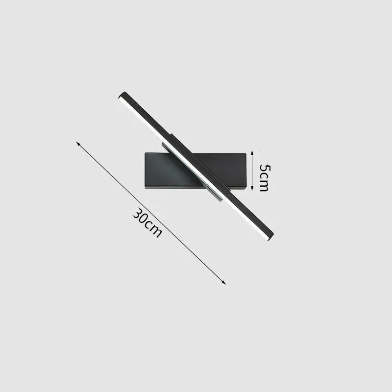 Axyaa Rotatable LED Wall Lamp: 360° Adjustable Angle for Living Room, Bedroom, and More