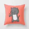 Axyaa Cartoon Animal Pillowcase: Office Car Seat Decor, Sofa Bedroom Cute Pillowcase