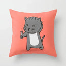 Axyaa Cartoon Animal Pillowcase: Office Car Seat Decor, Sofa Bedroom Cute Pillowcase